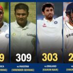 Top 5 High Scores for India in Test Cricket by Individual Players